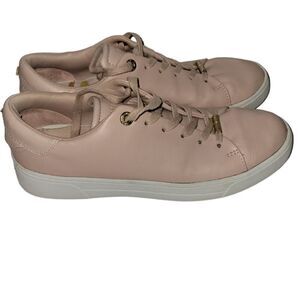 Ted Baker London Indre low top sneaker light pink leather 7.5 Womens